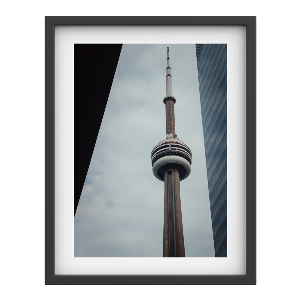 CN Tower Close-Up – Modern Toronto Vertical Print