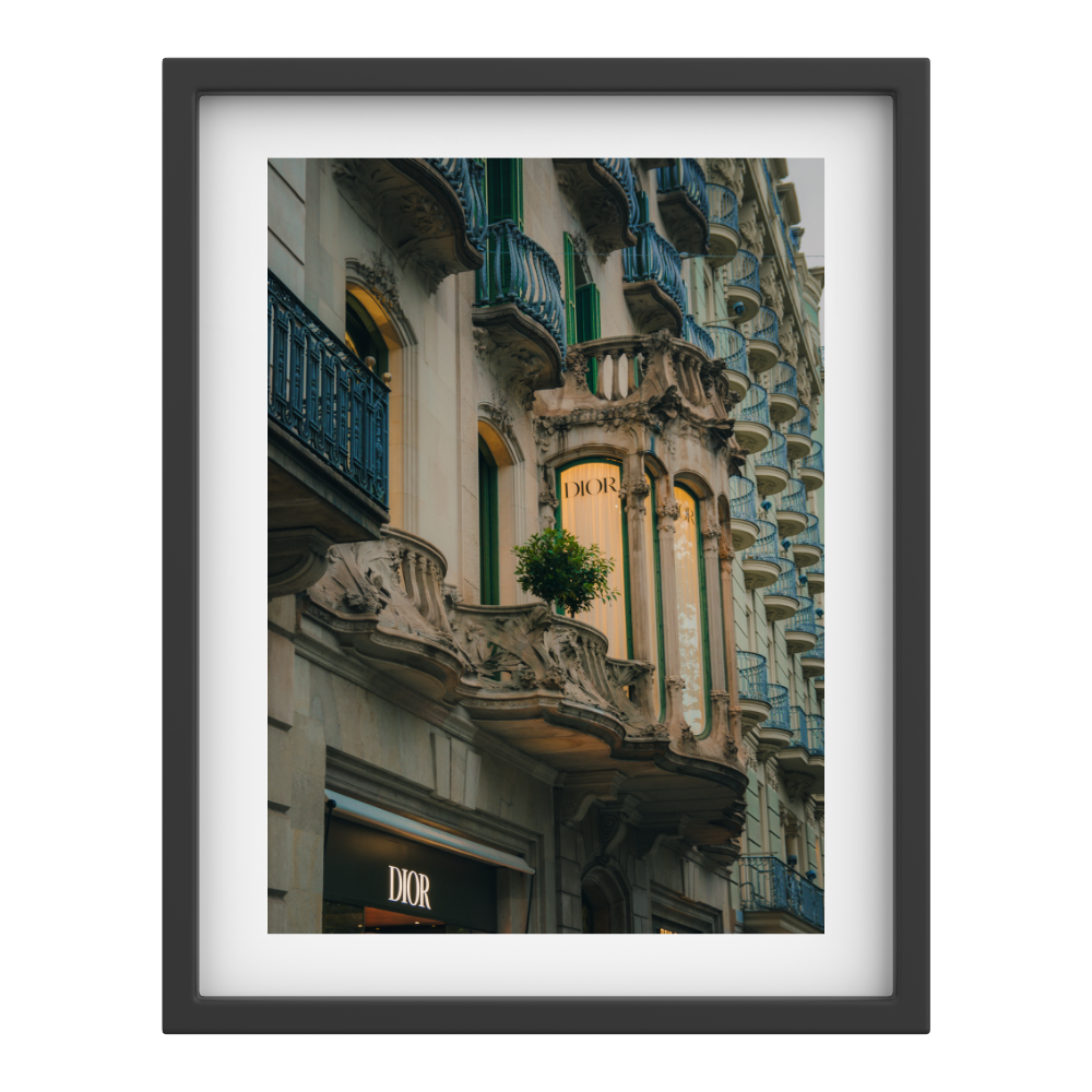 Barcelona Dior – Luxury Architecture Wall Art Print