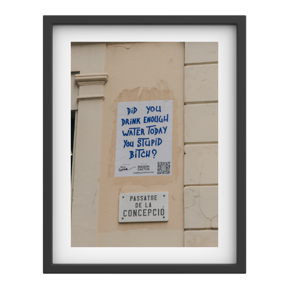 Barcelona Street Poster – Passatge de la Concepció Wall Art”