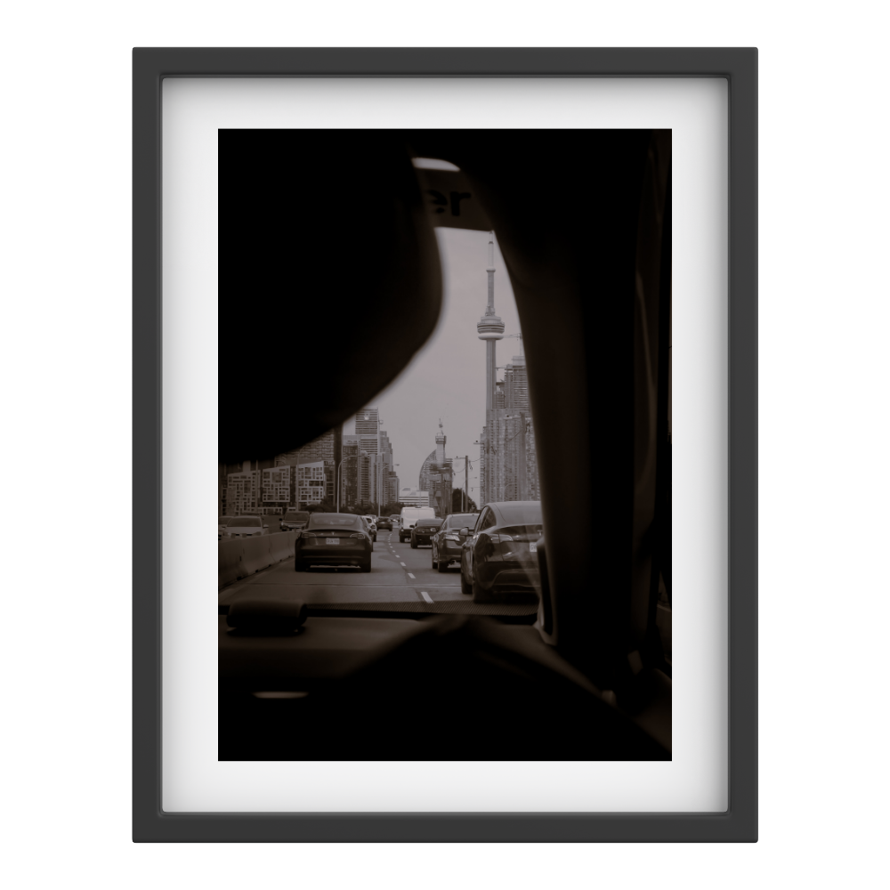 CN Tower Drive – Moody Toronto Cityscape Print