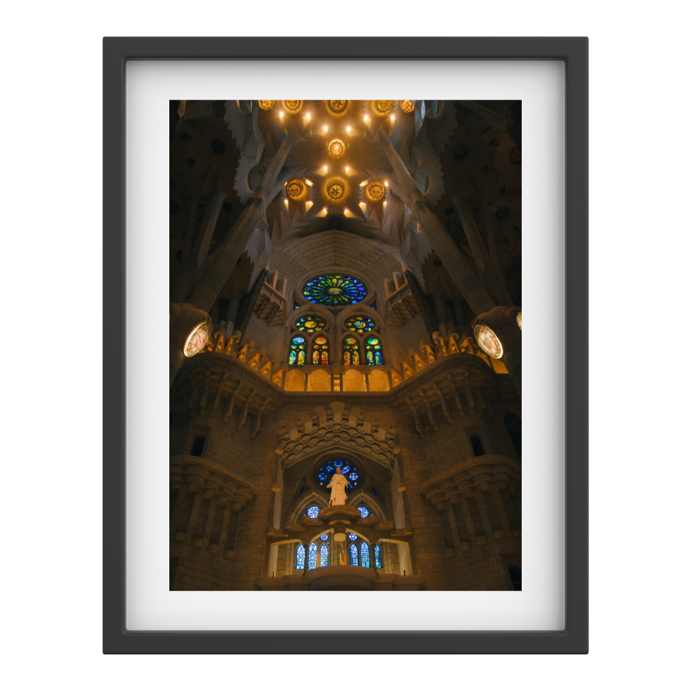 Sagrada Família Interior – Stained Glass Barcelona Print