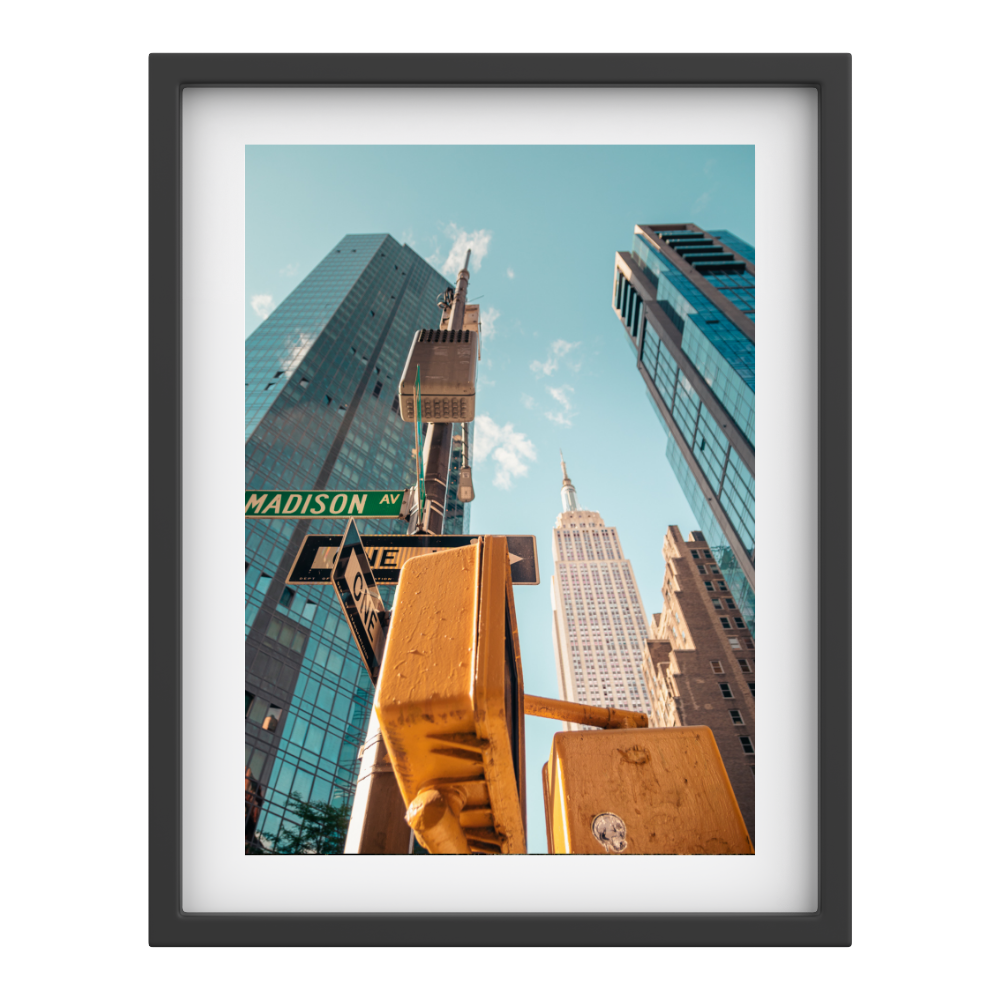 Empire State from Madison Ave – NYC Street Wall Art